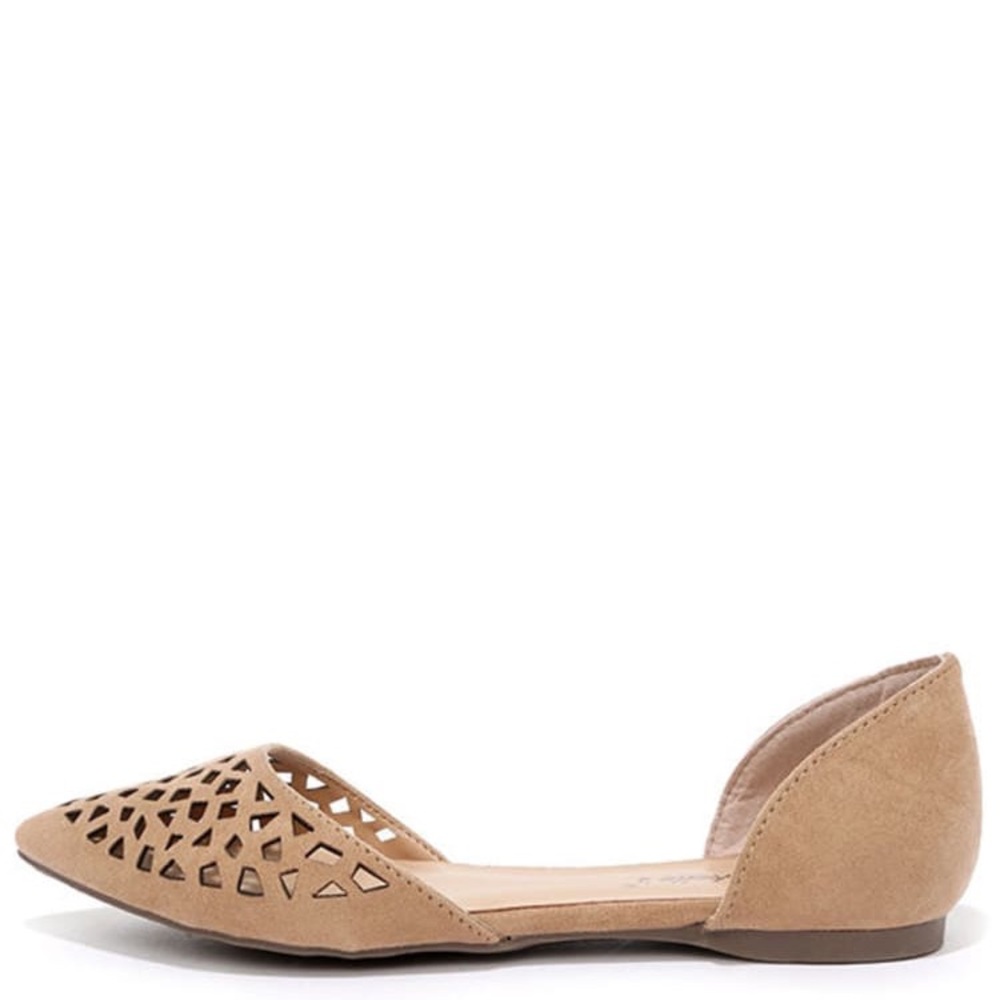 Neutral Suede Flats